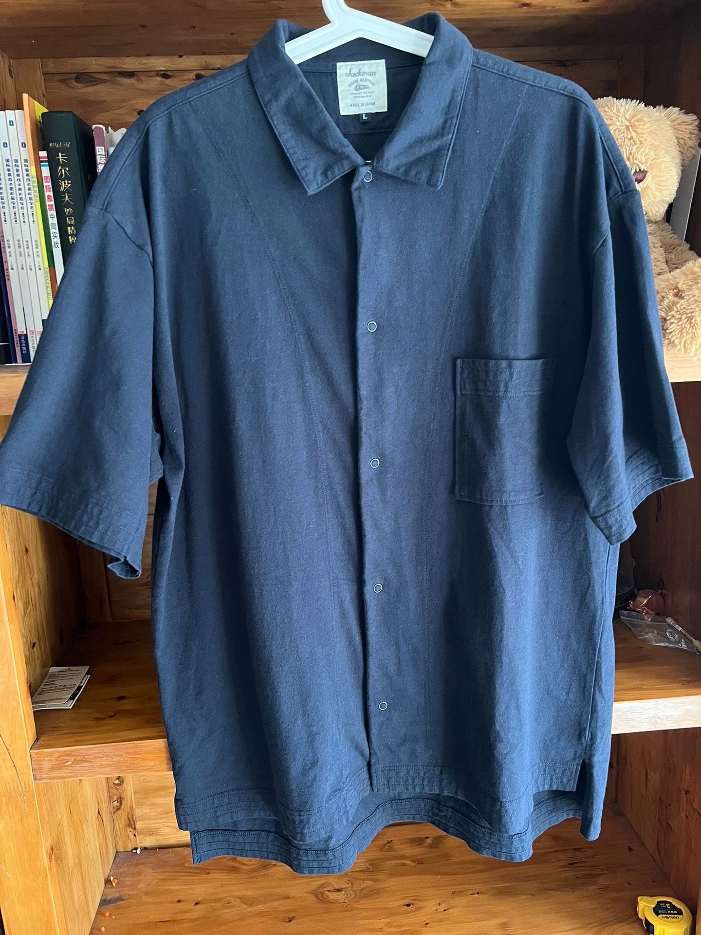 Jackman Jackman BB City Boy Vintage SS Cardigan Dye Wash L Japan Size US L / EU 52-54 / 3 - 2 Thumbnail