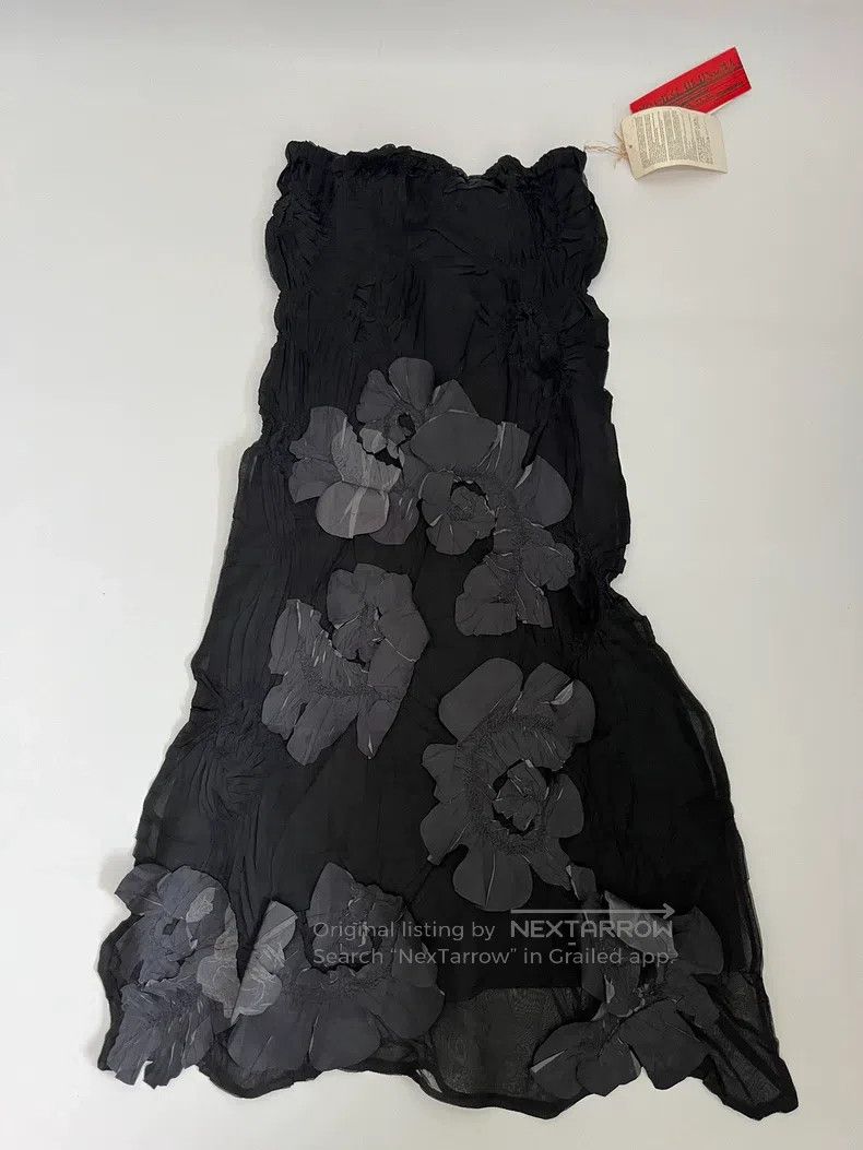 Japanese Brand Japanese Brand size S YOSHIKI HISHINUMA Black Floral Skirt Size 24" / US 00 / IT 34 - 1 Thumbnail