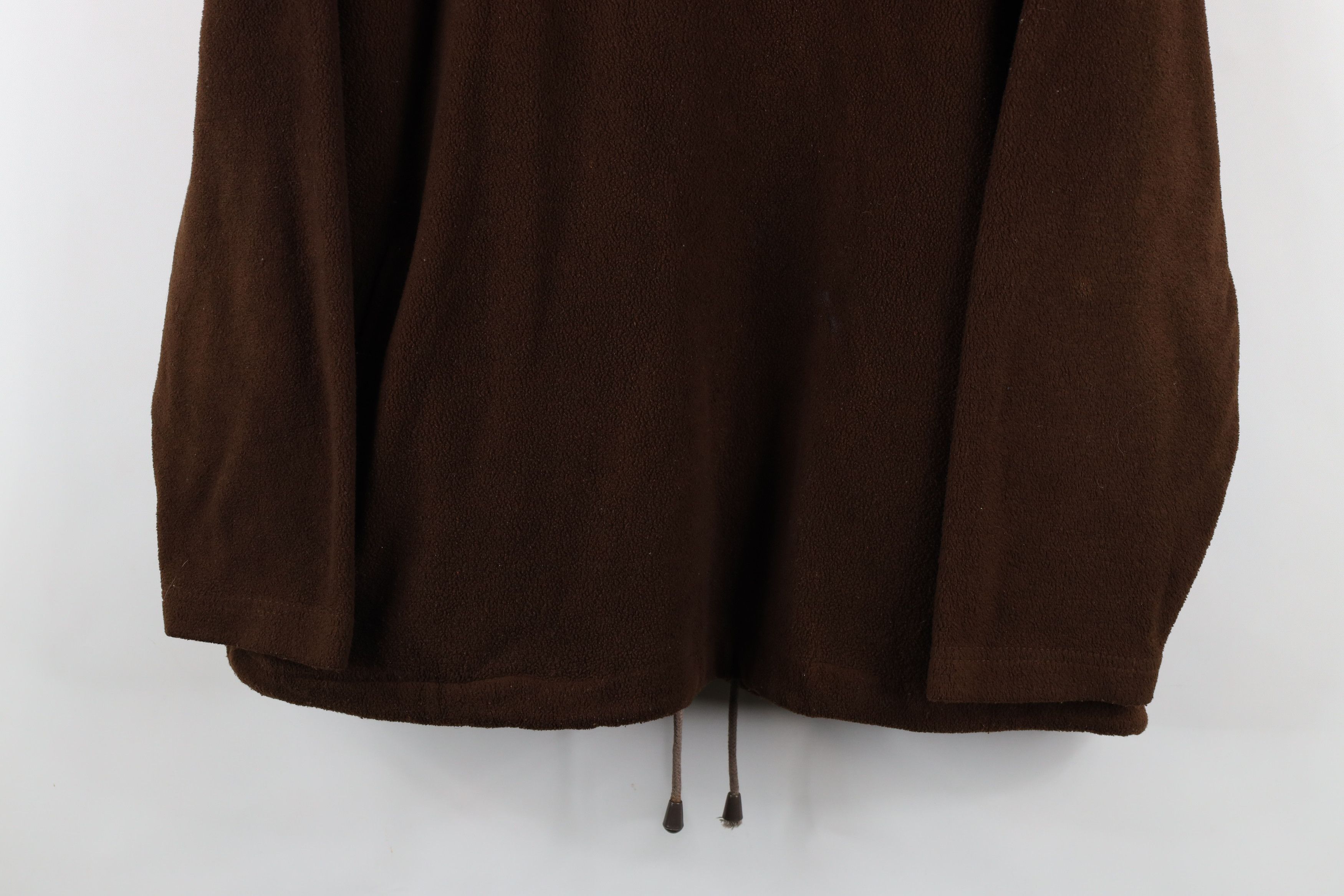 Vintage Vintage 90s Cleveland Browns Football Fleece Hoodie Brown Size XL / US 12-14 / IT 48-50 - 3 Thumbnail