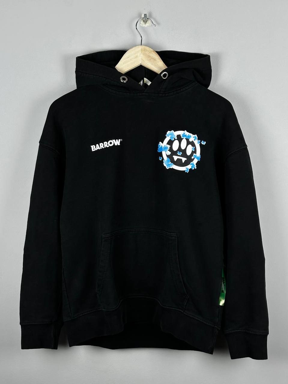 Barrow BARROW x CLOUD LOGO Black Oversized Heavyweight Hoodie Size L / US 10 / IT 46 - 2 Thumbnail