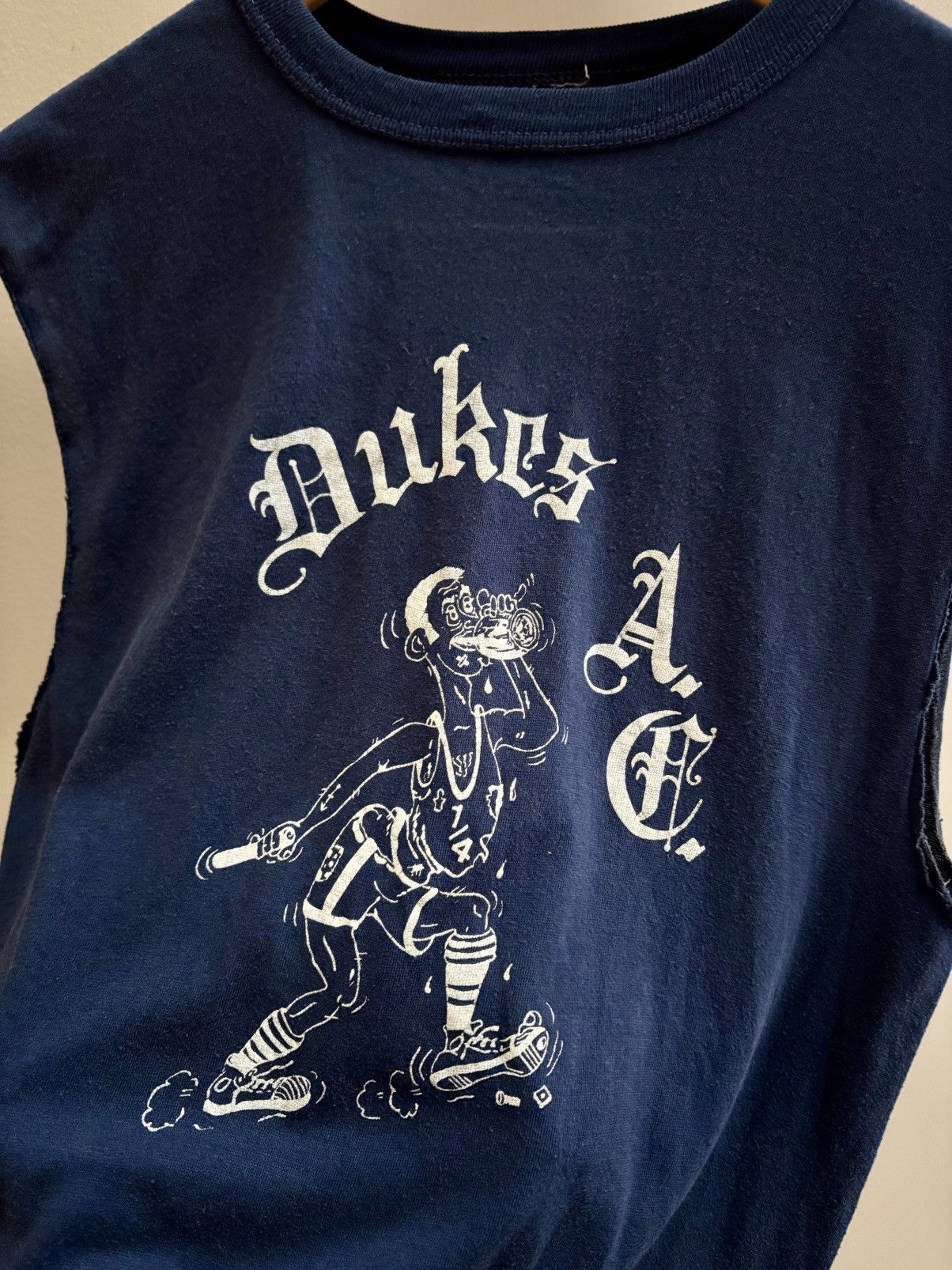 Vintage Duke’s AC true vintage 70s navy blue chopped shirt M Size US M / EU 48-50 / 2 - 2 Thumbnail