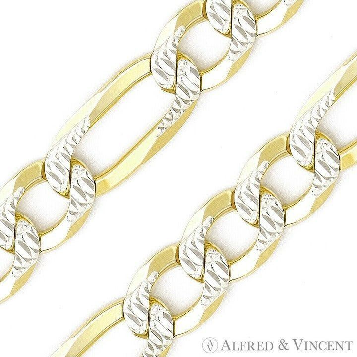 Other 5mm Figaro / Figaroa Link D-Cut Pave Chain Anklet Size 8" Size ONE SIZE - 2 Thumbnail