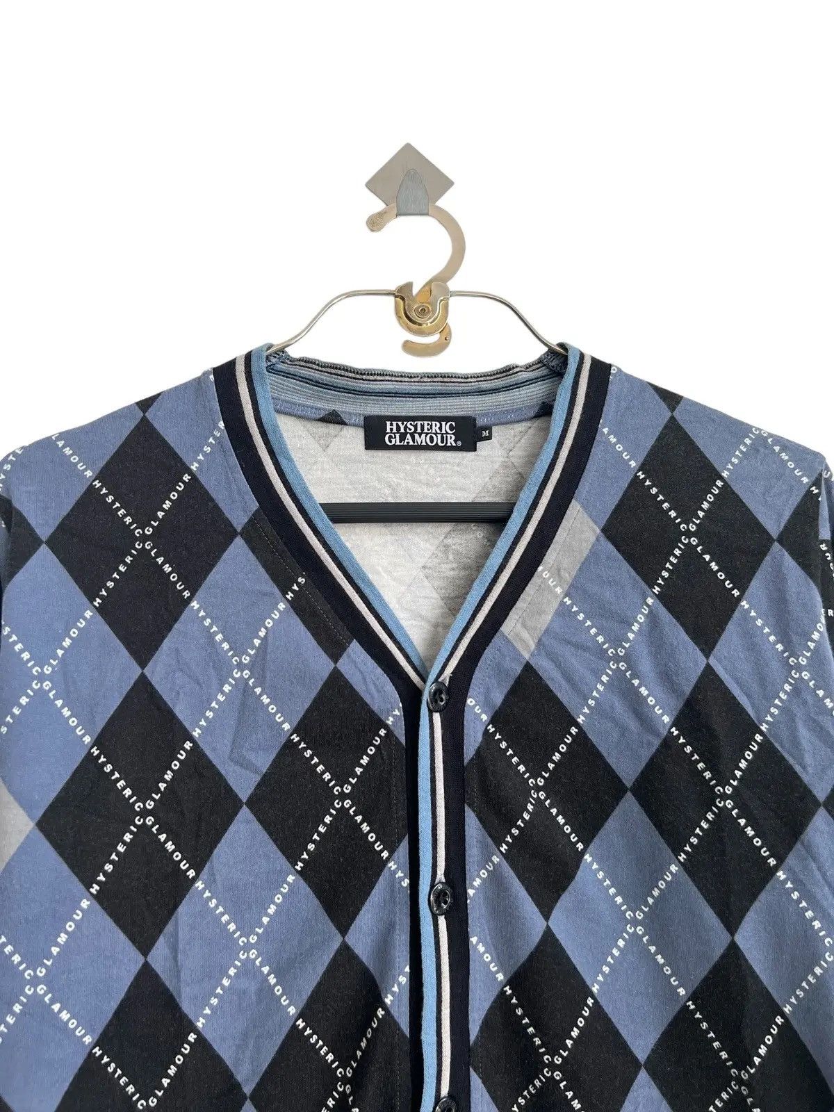 Vintage Hysteric Diamond Cult Jacquard Button Cardigan