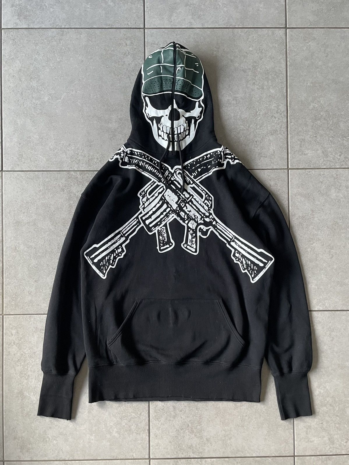 Vetements Vetements SS19 Army Marine infanterie skull full zip 