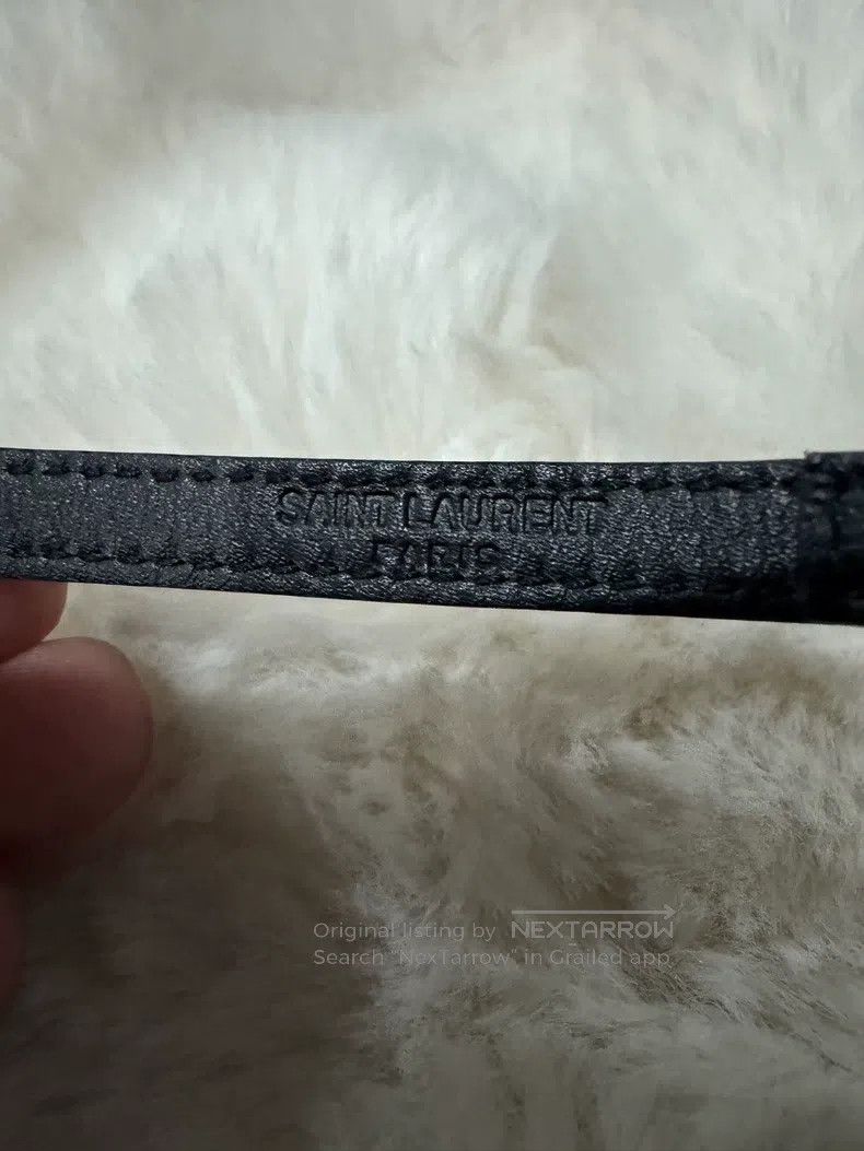 Saint Laurent Paris Saint Laurent Paris size 75 Crystal Leather Belt Size ONE SIZE - 4 Thumbnail