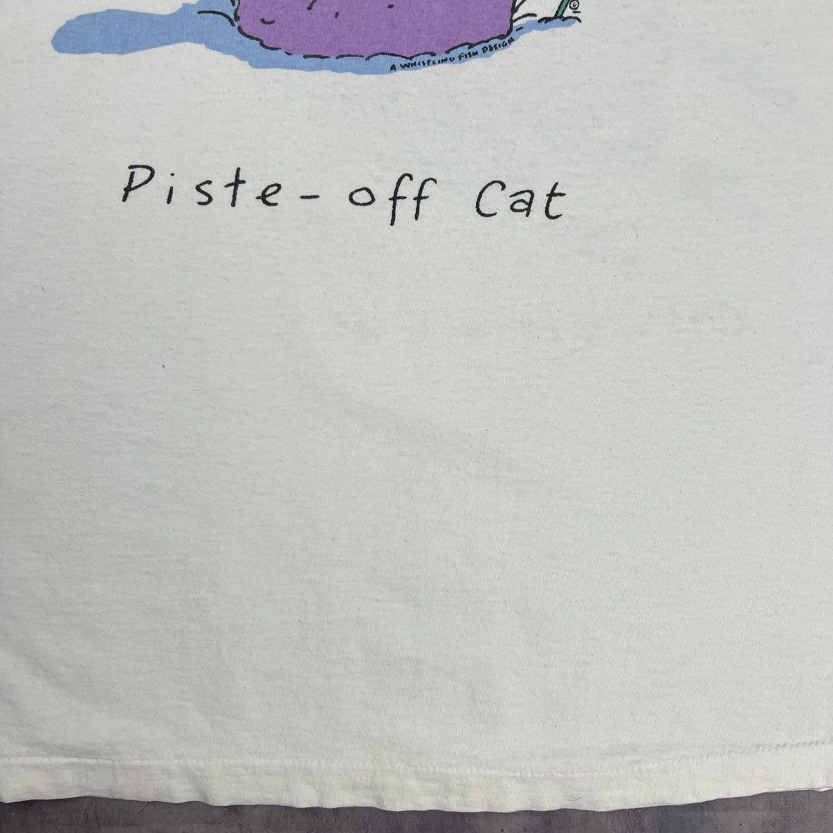 Designer Rare! Trevor Dunton Off Piste Cat Vintage Big Logo Tee 1996 Size US XL / EU 56 / 4 - 23 Thumbnail