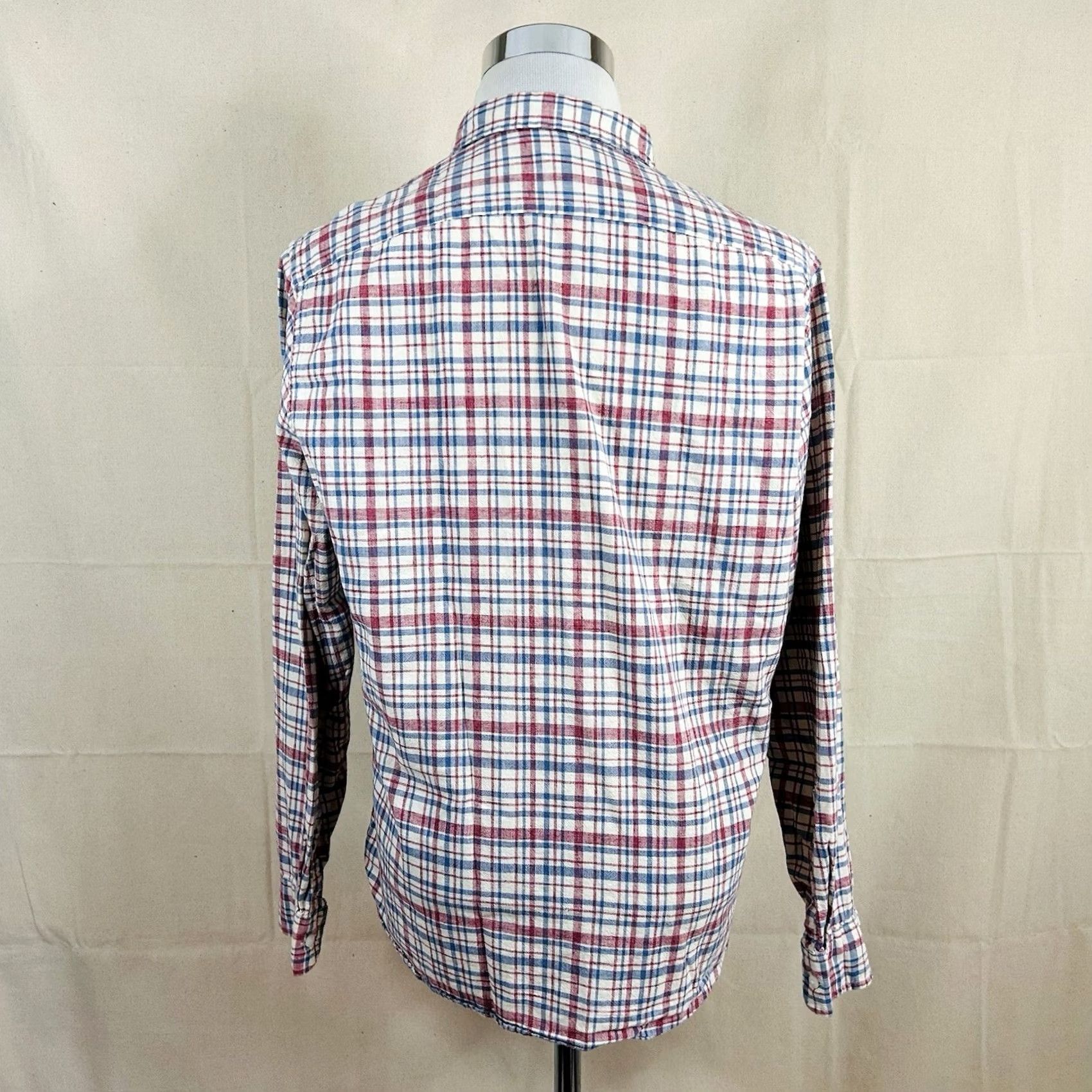 J.Crew J.CREW Shirt Button-Front Plaid 100% Cotton Large Multicolor Casual Shirt Men L Size US L / EU 52-54 / 3 - 5 Thumbnail