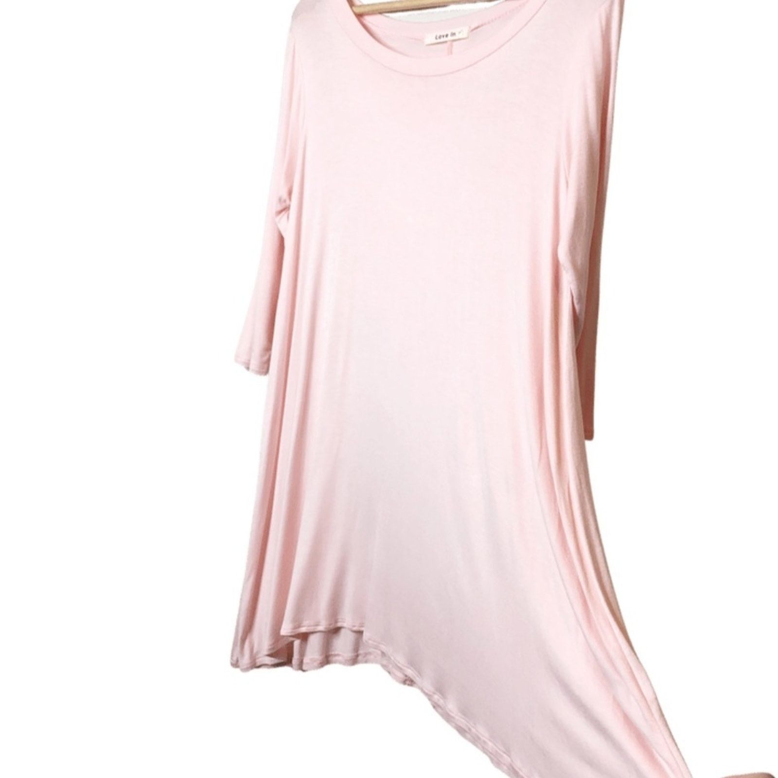 Other Love In 3/4 Sleeve Light Powder Pink Oversized Blouse Size M / US 6-8 / IT 42-44 - 5 Thumbnail
