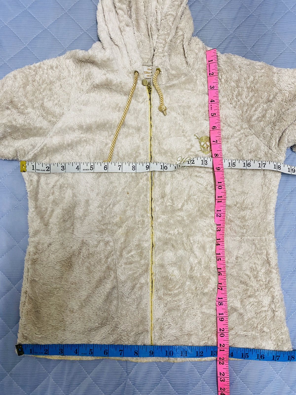 Hypebeast × Hysteric Glamour (L) HYSTERIC GLAMOUR HOODIE FUR JACKET Size XS / US 0-2 / IT 36-38 - 16 Thumbnail