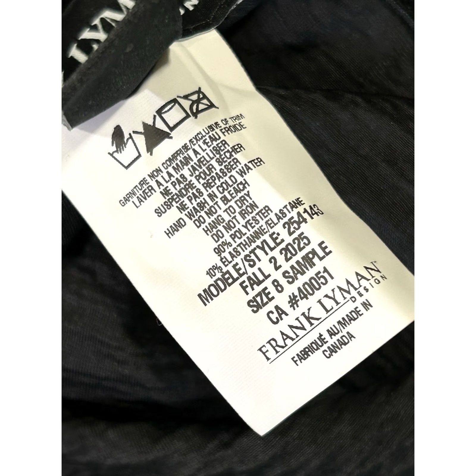 Vintage VINTAGE? No — Frank Lyman Sequined Wide-Leg Black Pants Crop Women's 8 Size 30" / US 8 / IT 44 - 4 Thumbnail