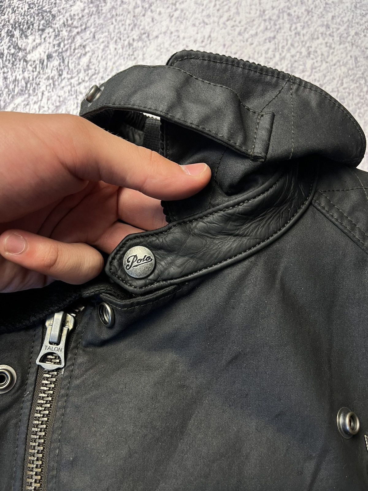 Polo Ralph Lauren Polo Ralph Lauren Double Riders Oiled Leather Jacket Size US S / EU 44-46 / 1 - 14 Thumbnail