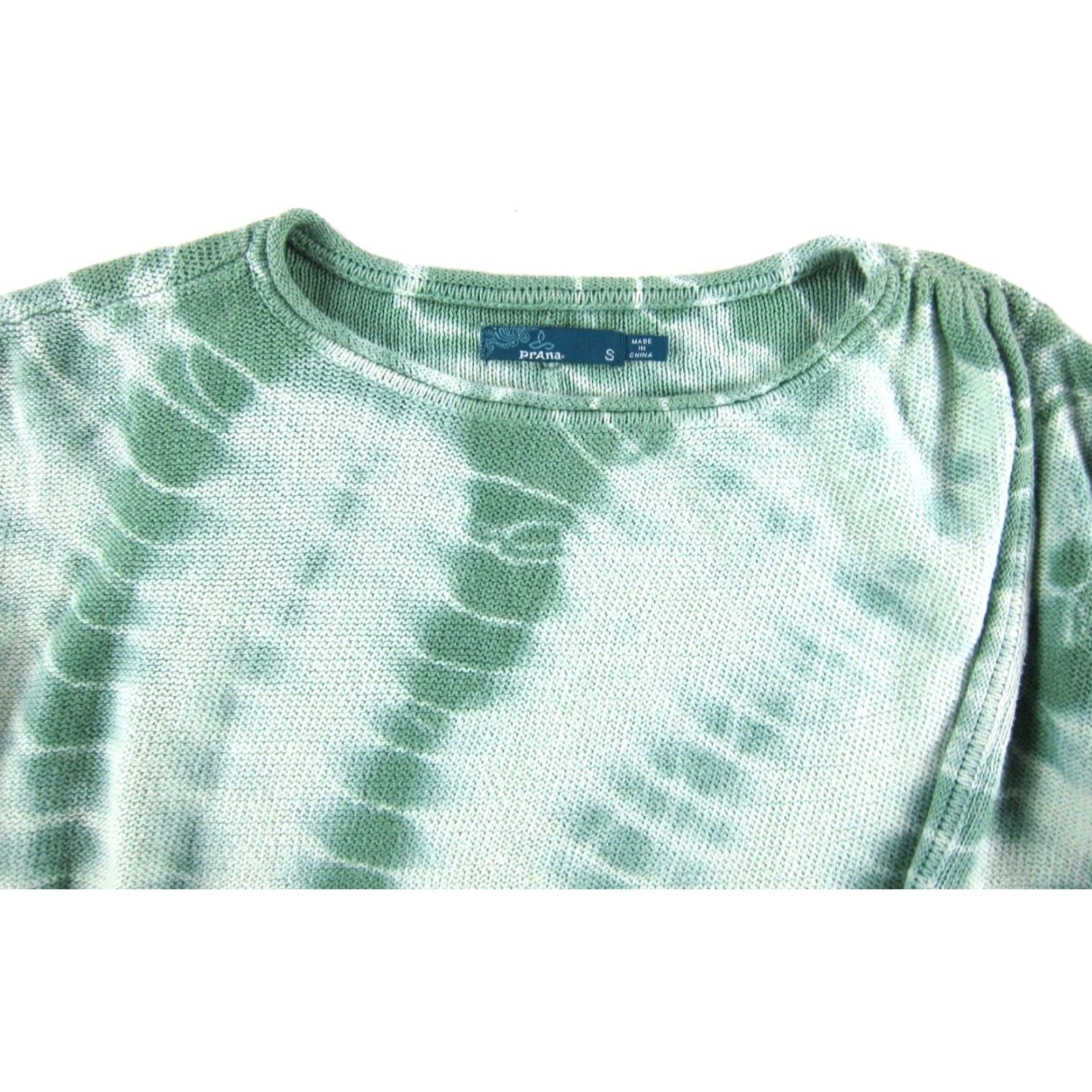 Prana prAna Green Tie Dye Long Sleeve Wrap Knit Sweater Woman Small Shirt Womens Size S / US 4 / IT 40 - 4 Thumbnail