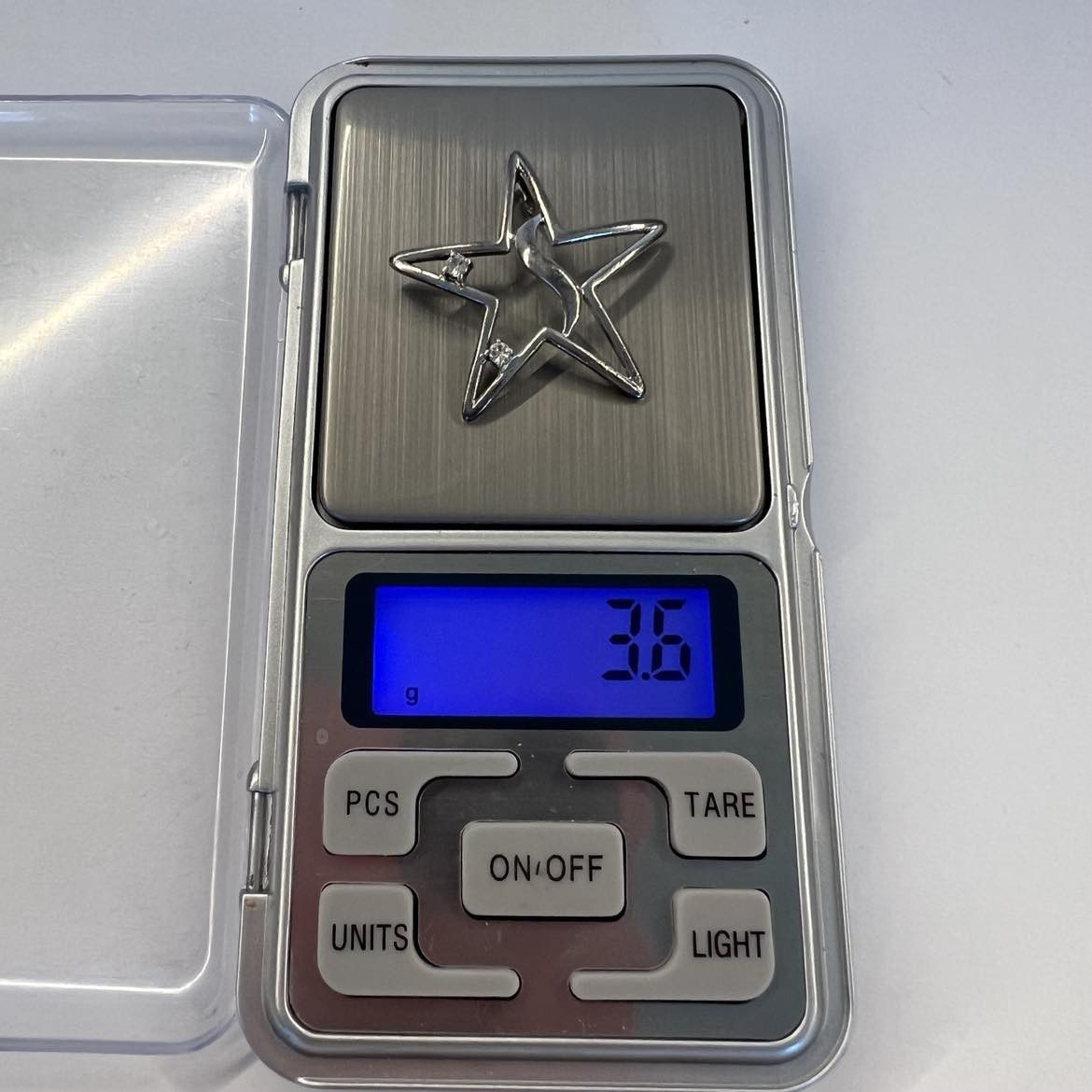 Vintage Vintage Fashion Jewelry Sterling Silver 925 Pendant Star Size ONE SIZE - 3 Thumbnail