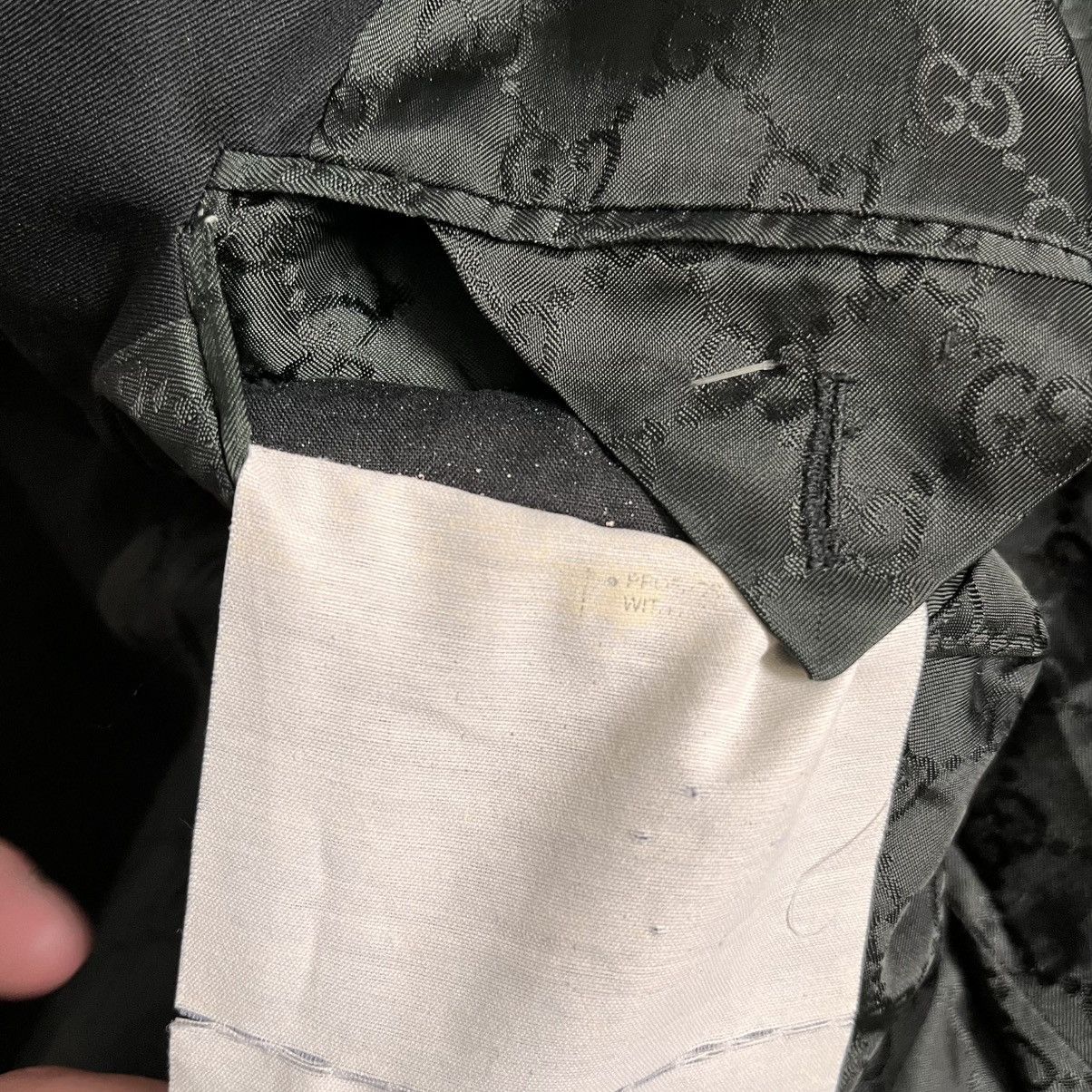 Gucci Gucci Wool Jacket Black With Monogram Lining Size 50R - 8 Thumbnail