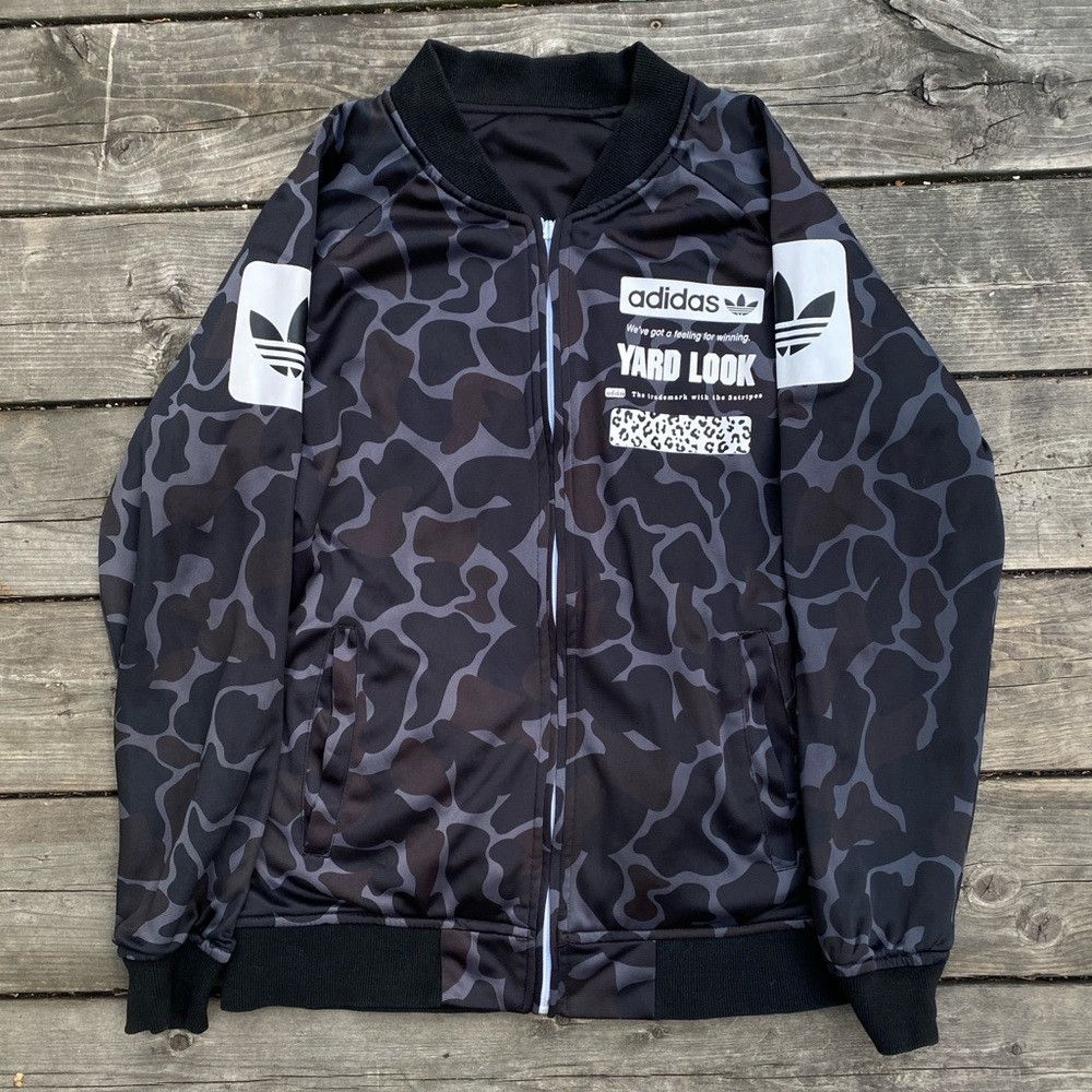 Adidas Originals Yard Look Camo Reversible Bomber Jacket Sm
