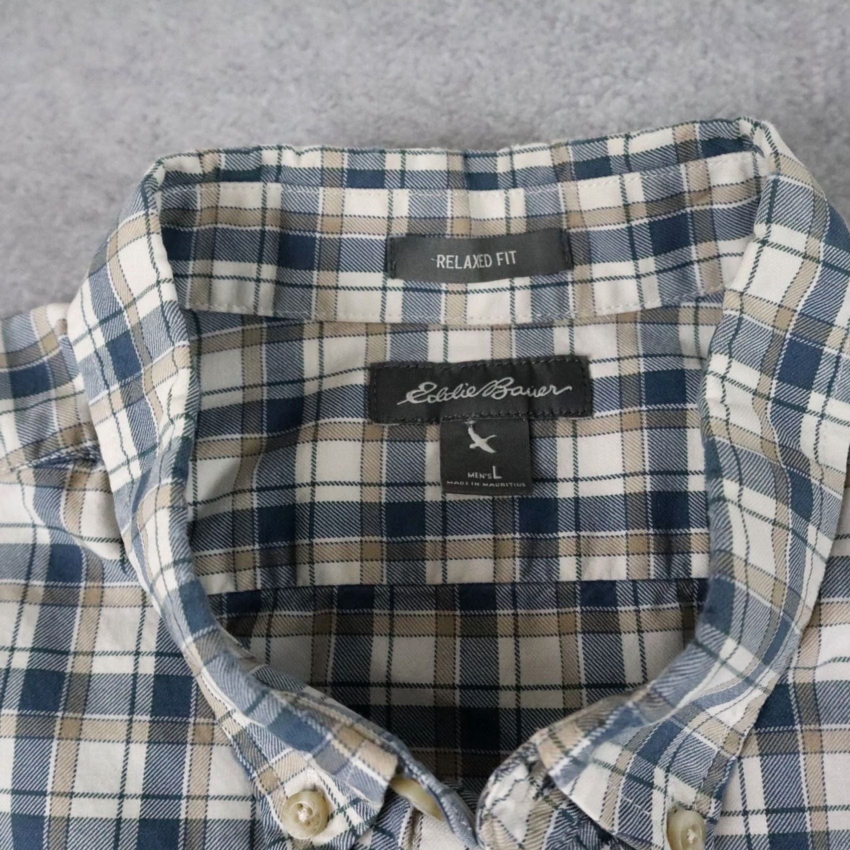 Eddie Bauer Eddie Bauer Shirt Mens Large Button Down Plaid Pocket Long Sleeve Relaxed Fit Size US L / EU 52-54 / 3 - 4 Thumbnail