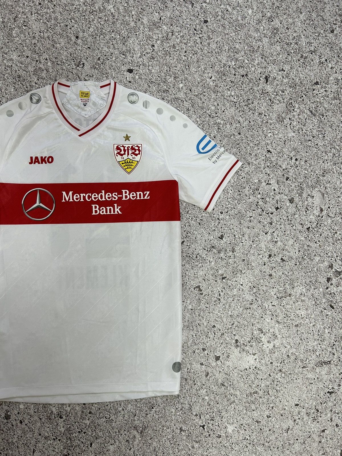 Vintage Jako Germany VFB Stuttgart 2020 2021 Klement Soccer Jersey Size US L / EU 52-54 / 3 - 5 Thumbnail
