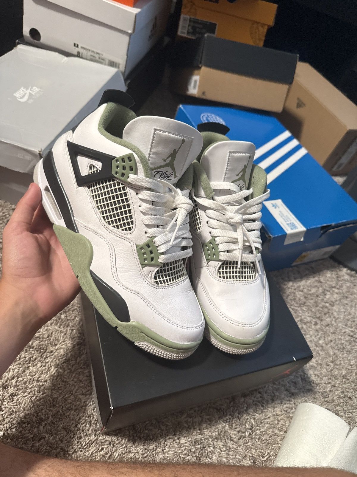 Nike Jordan 4 seafoam Size US 7.5 / IT 37.5 - 1 Thumbnail