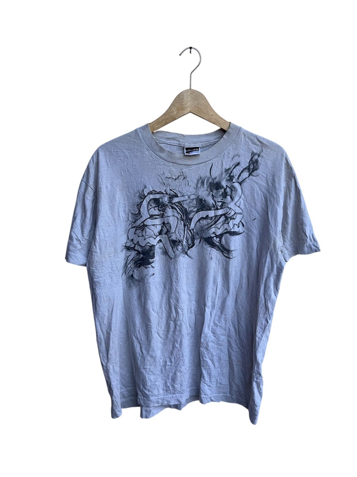 Fox Racing STEAL! Crazy Y2K Fox Logo Smoke Tee Punk Size US S / EU 44-46 / 1 - 1 Thumbnail