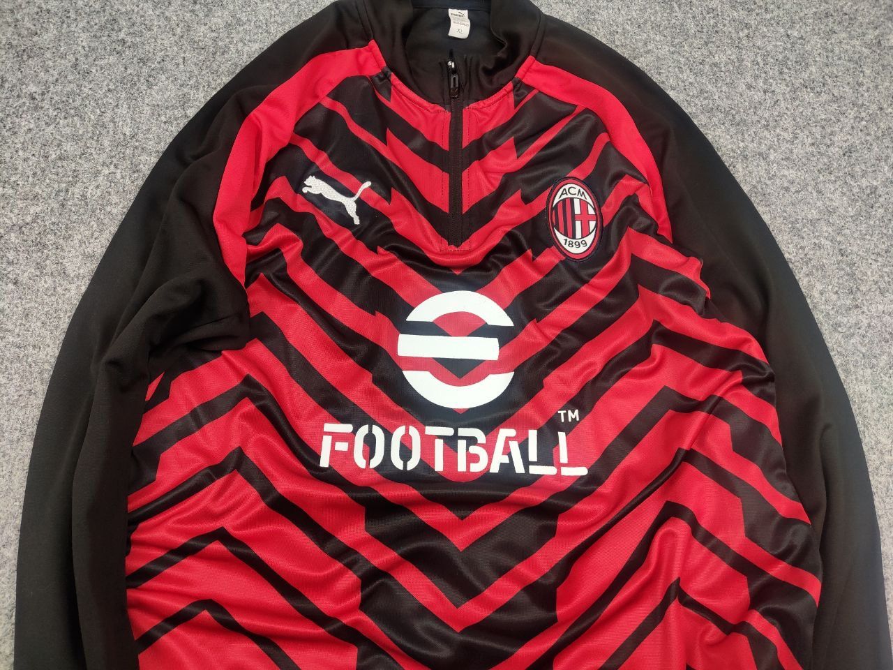 Puma AC Milan x Puma Pre Match Soccer Drycell Football Zip Jersey Size US XL / EU 56 / 4 - 5 Thumbnail