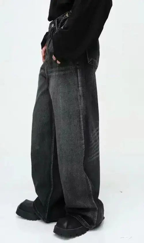 Jean Washed Wide Leg Jeans Size US 30 / EU 46 - 4 Thumbnail