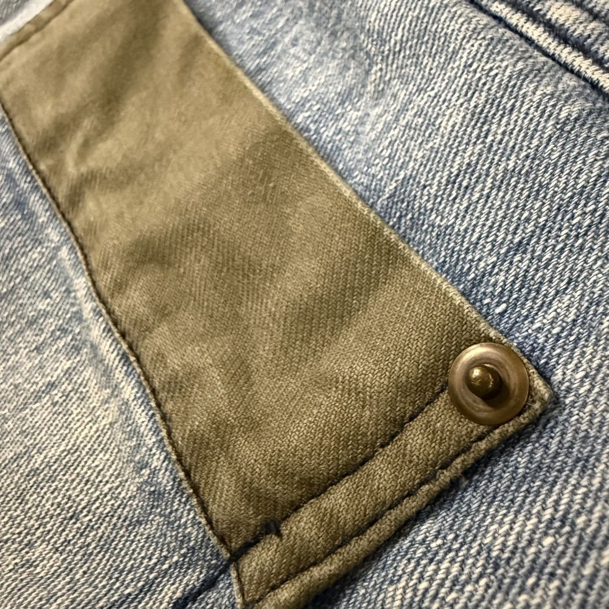 14th Addiction 🔥Japanese Double Layer Ttu Knit Distressed Denim y2k Style Size US 30 / EU 46 - 11 Thumbnail