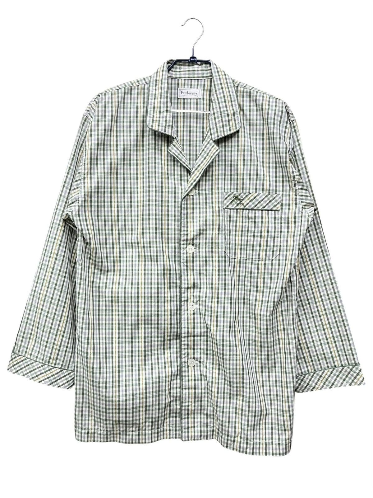 Burberry Ultra Rare Vintage Burberrys Green Check Pajama Set L Size US L / EU 52-54 / 3 - 3 Thumbnail