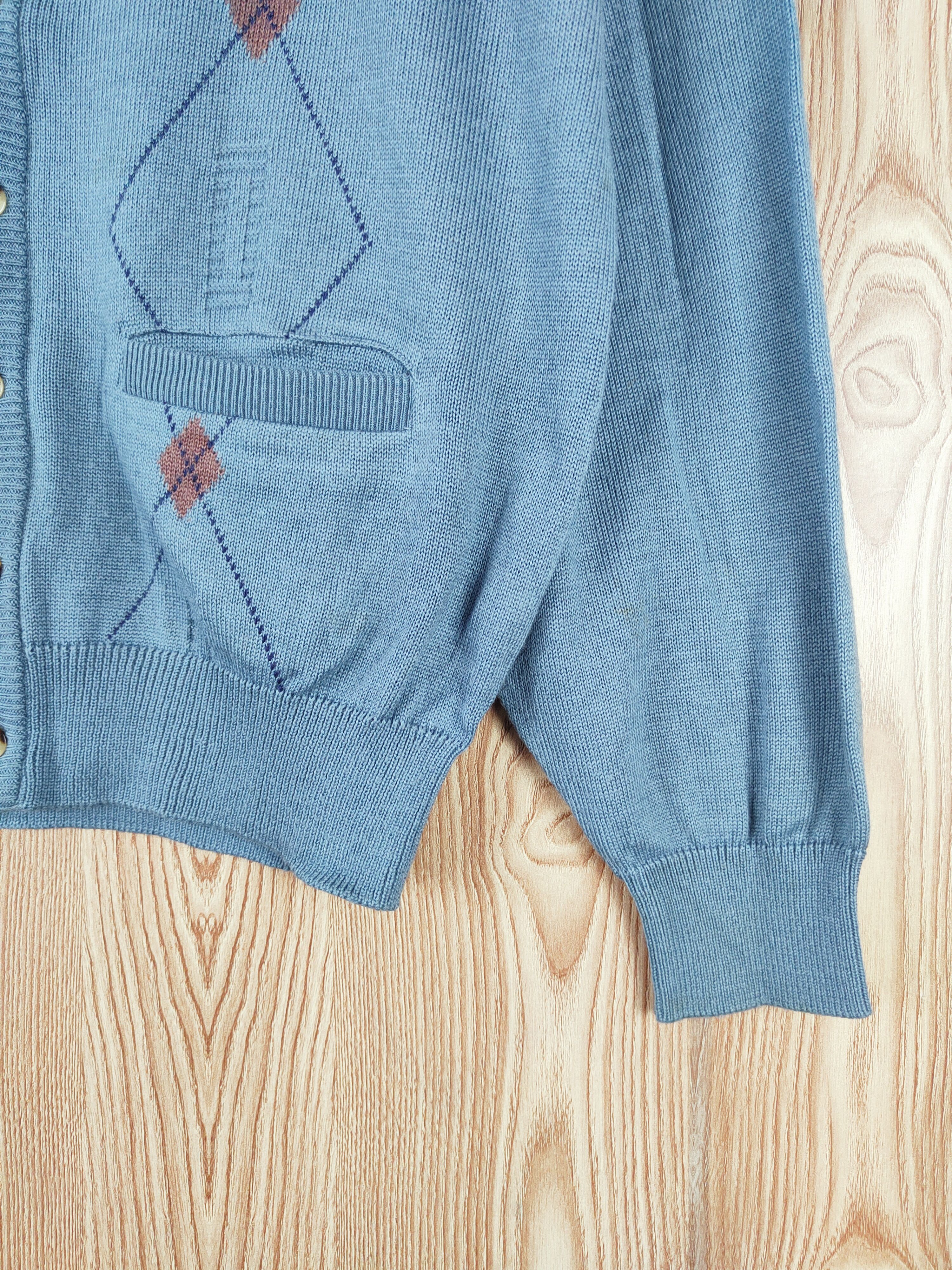 Homespun Knitwear × Japanese Brand Adonica Blue Knitwear Cardigan #W300 Size US L / EU 52-54 / 3 - 9 Thumbnail