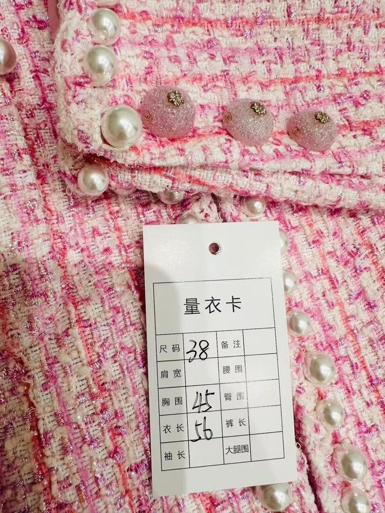 Chanel Chanel 25p show pink glitter tweed pearl edge four-pocket Size XS / US 0-2 / IT 36-38 - 9 Thumbnail