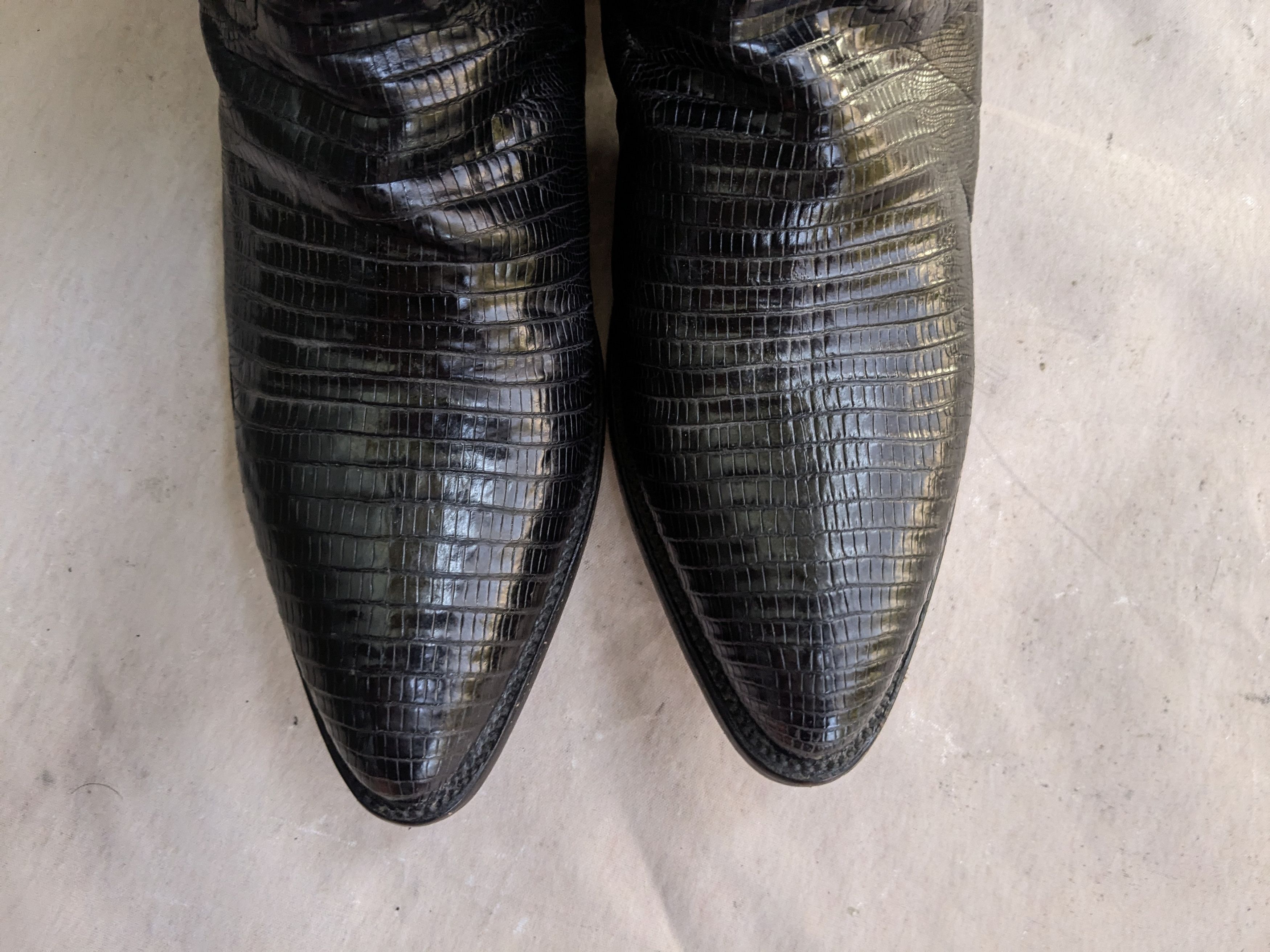 Dan Post Dan Post Cowboy Boots Lizard Black 10.5 D USA Western Size US 10.5 / EU 43-44 - 6 Thumbnail
