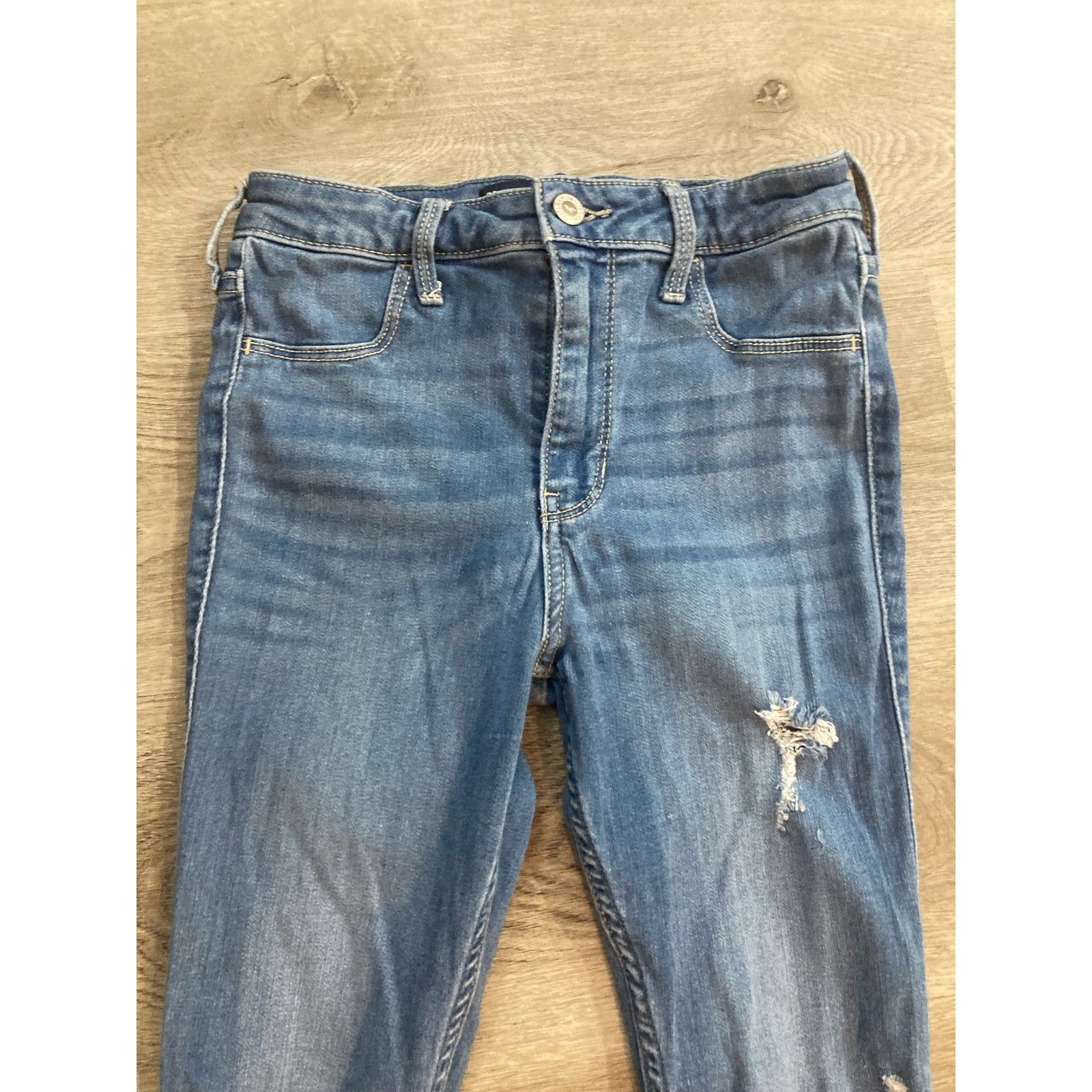 Hollister Hollister Women's High-Rise Jean Legging Blue Skinny Size 26 Size 26" / US 2 / IT 38 - 6 Thumbnail