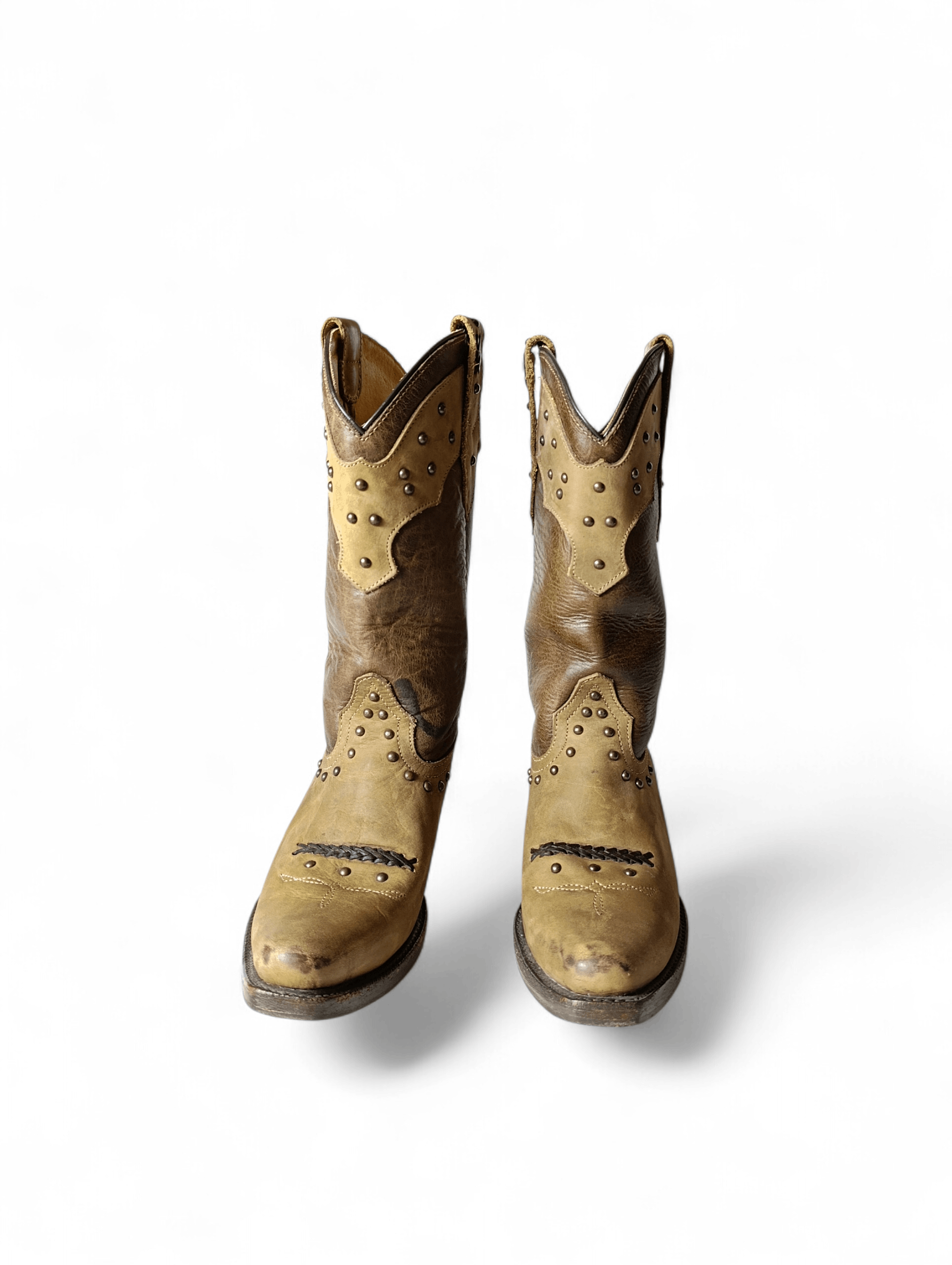 Stars & Stripes Vintage Leather Western Boots Size US 8 / IT 38 - 4 Thumbnail