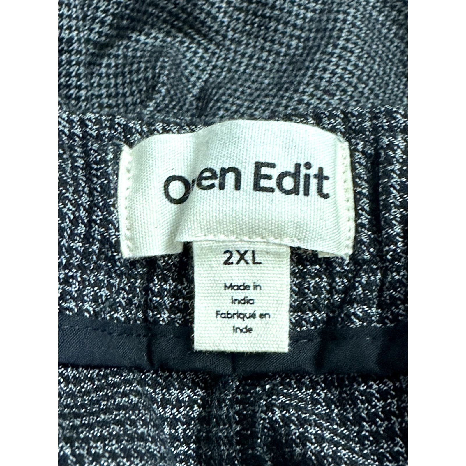 Other Open Edit Houndstooth Crop Pants Black Gray Men's 2XL NWT Size US 42 / EU 58 - 9 Thumbnail