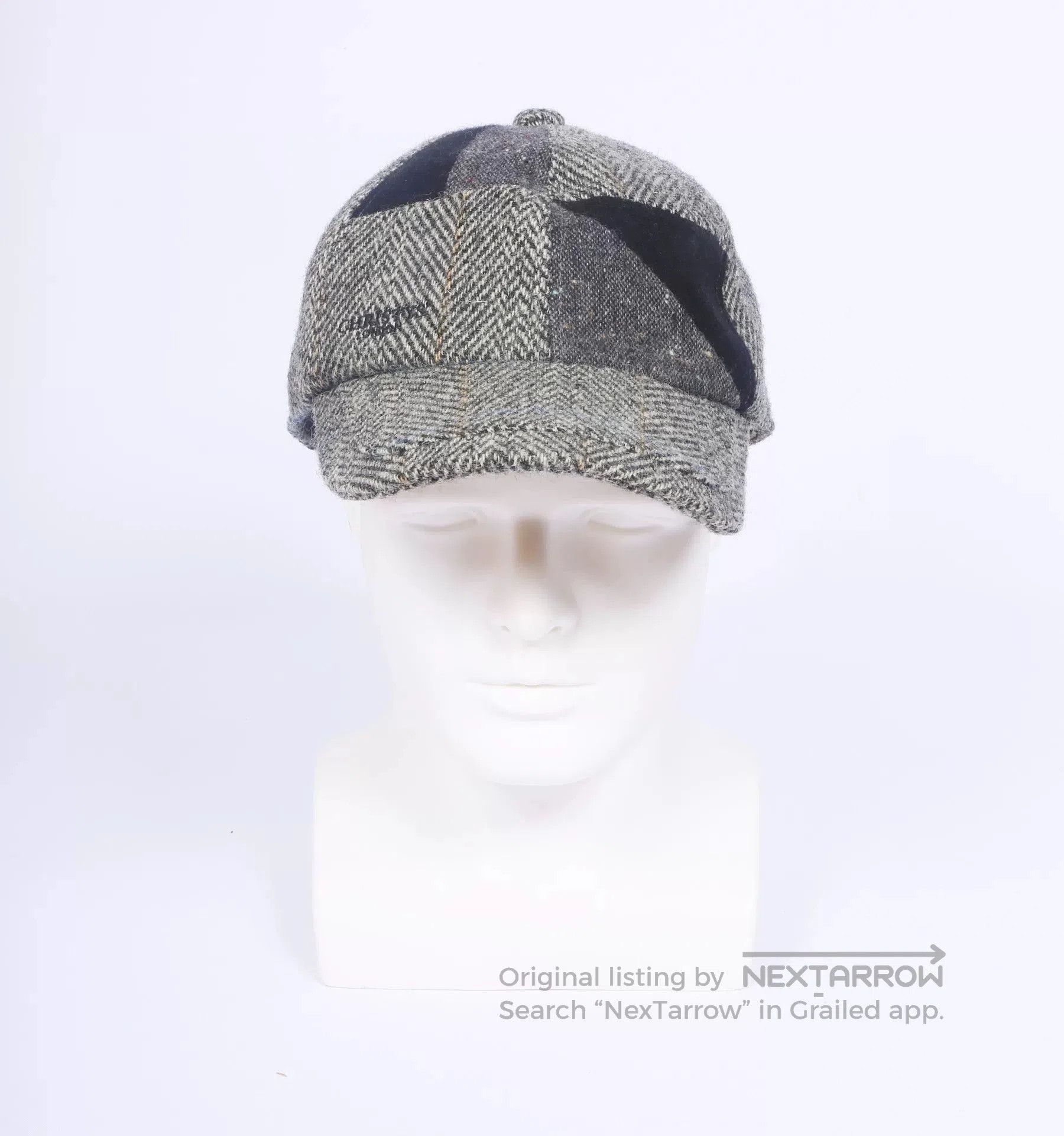 Vintage Christys' London Harris Tweed Wool Baseball Cap. Size ONE SIZE - 2 Thumbnail