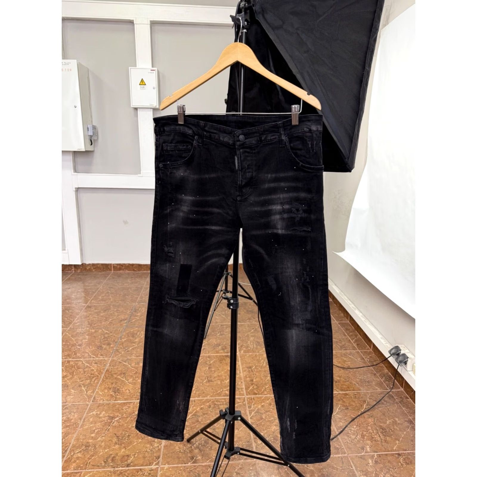 Dsquared2 Dsquared2 Jeans Main Dsquared2 Jeans Slim Regular 52 Black Men retro Y2K Made in Italy 1990s 2000s Mens Size US 36 / EU 52 - 2 Thumbnail