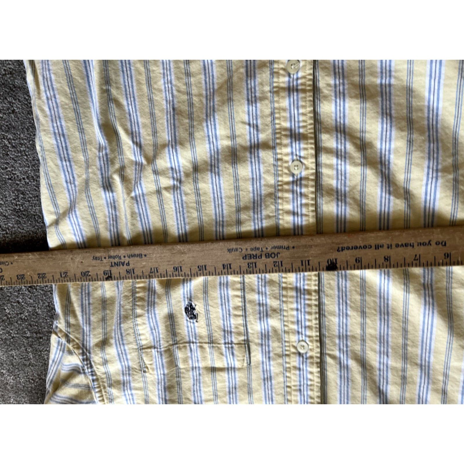 Vintage US Polo Assn. Button Down Shirt Men Medium Yellow Striped Classic Casual Long Sleeve Size US M / EU 48-50 / 2 - 5 Thumbnail