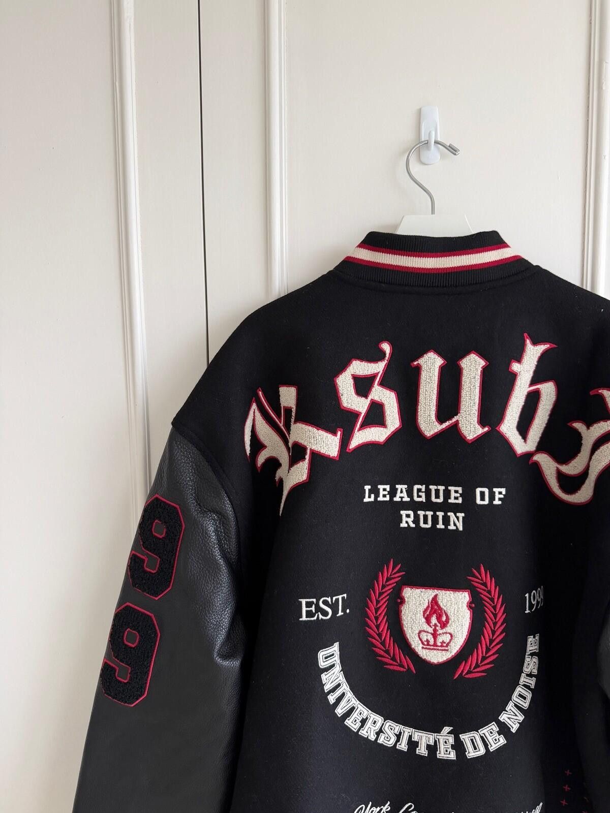 Ksubi new Ksubi mens varsity bomber jacket wool leather medium m Size US M / EU 48-50 / 2 - 6 Thumbnail
