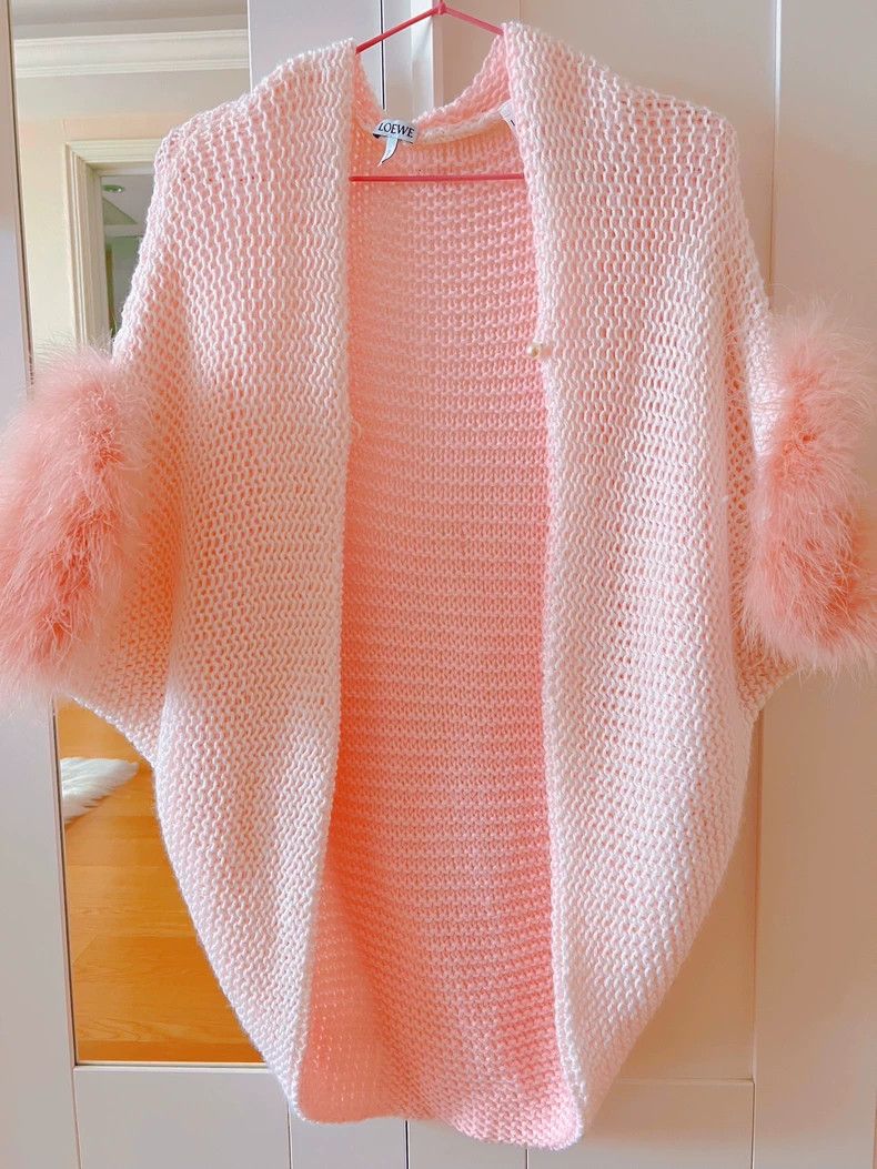 LOEWE Pink Knit Cardigan dmc