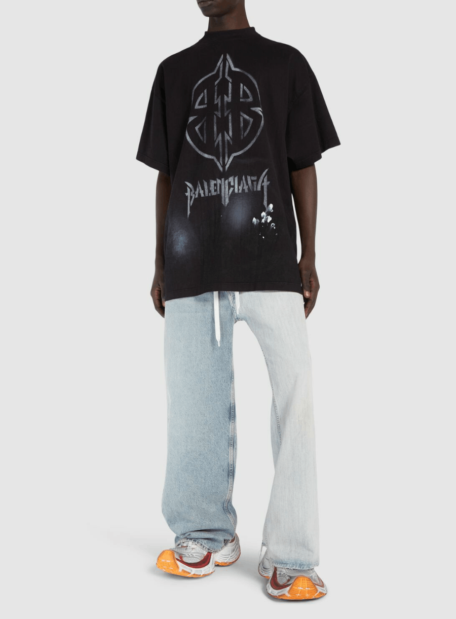 Balenciaga Balenciaga Metal Stencil BB Vintage Cotton T Shirt Size US M / EU 48-50 / 2 - 3 Thumbnail