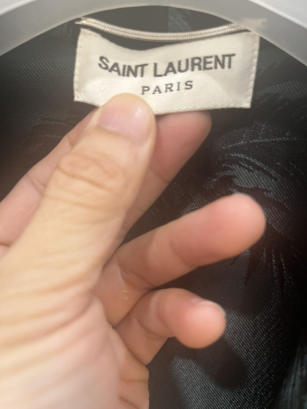 Saint Laurent Paris shawl lapel silk jacquard jacket and pants Size 46R - 18 Thumbnail