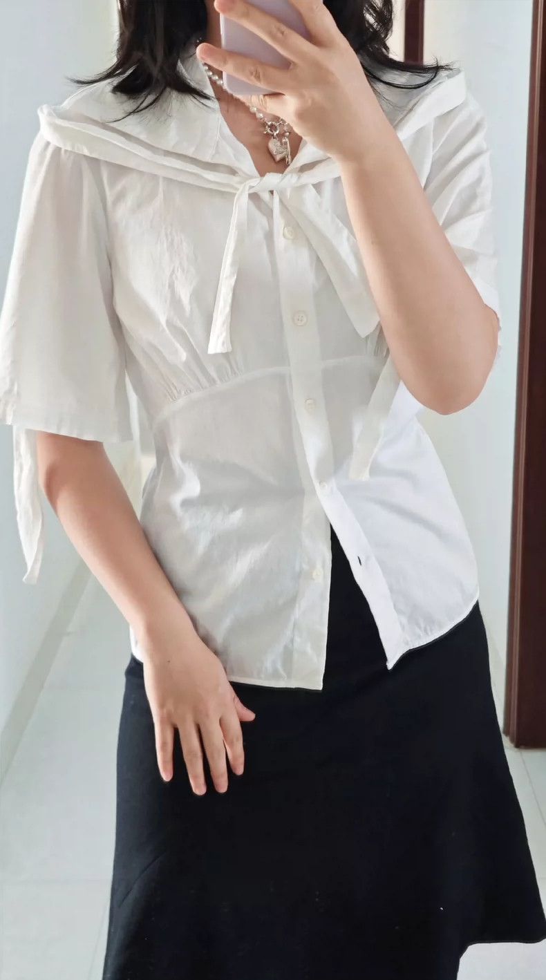 Vivienne Westwood Vivienne Westwood White tie small shirt top Size M / US 6-8 / IT 42-44 - 8 Thumbnail