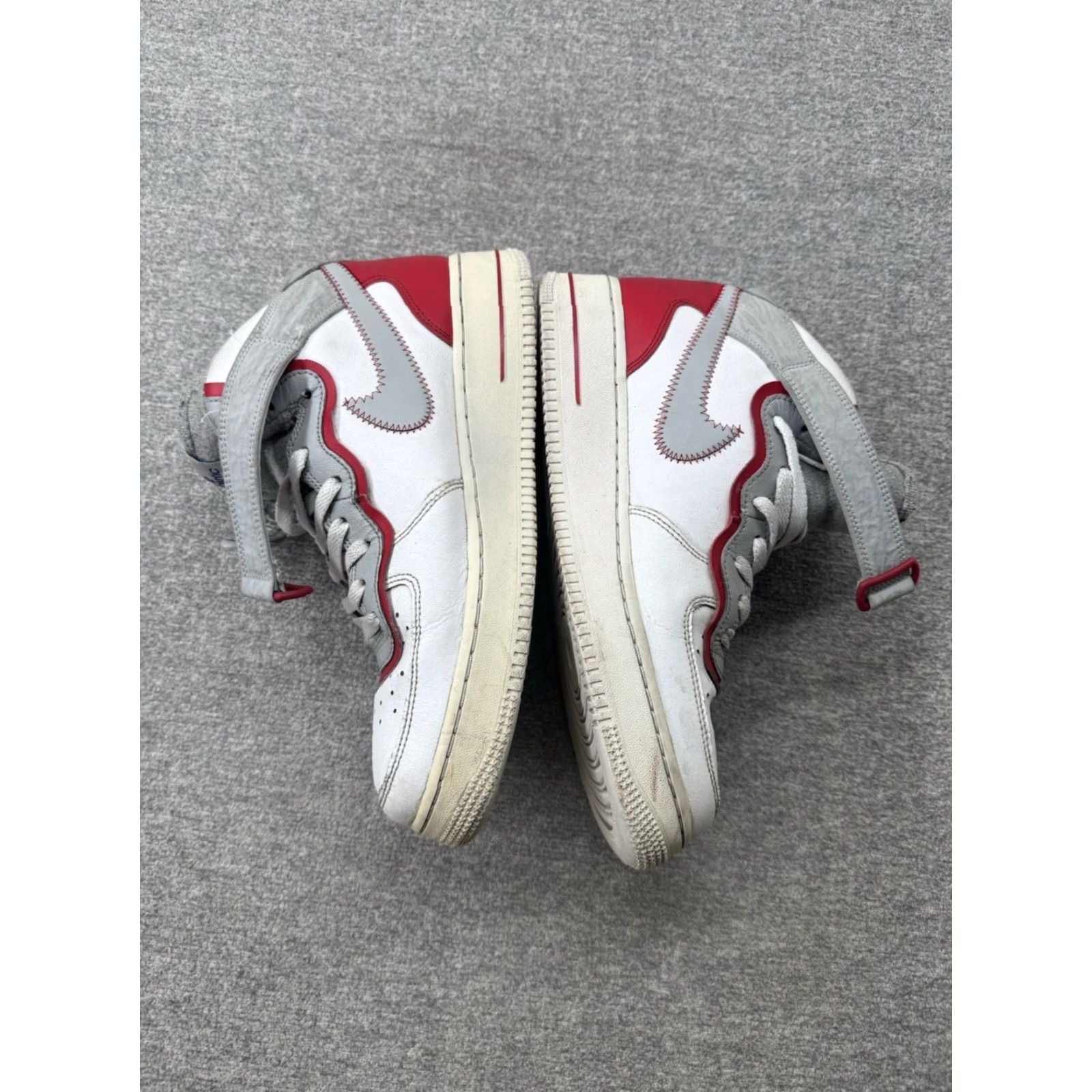 Nike Nike Air Force 1 Mid 07 LV8 "Athletic Club" White-Grey-Red Sz 9 DH7451-100 Shoe Men Casual Leather Rubber Mid Top Sneaker 2022 Size US 8 / EU 41 - 7 Thumbnail