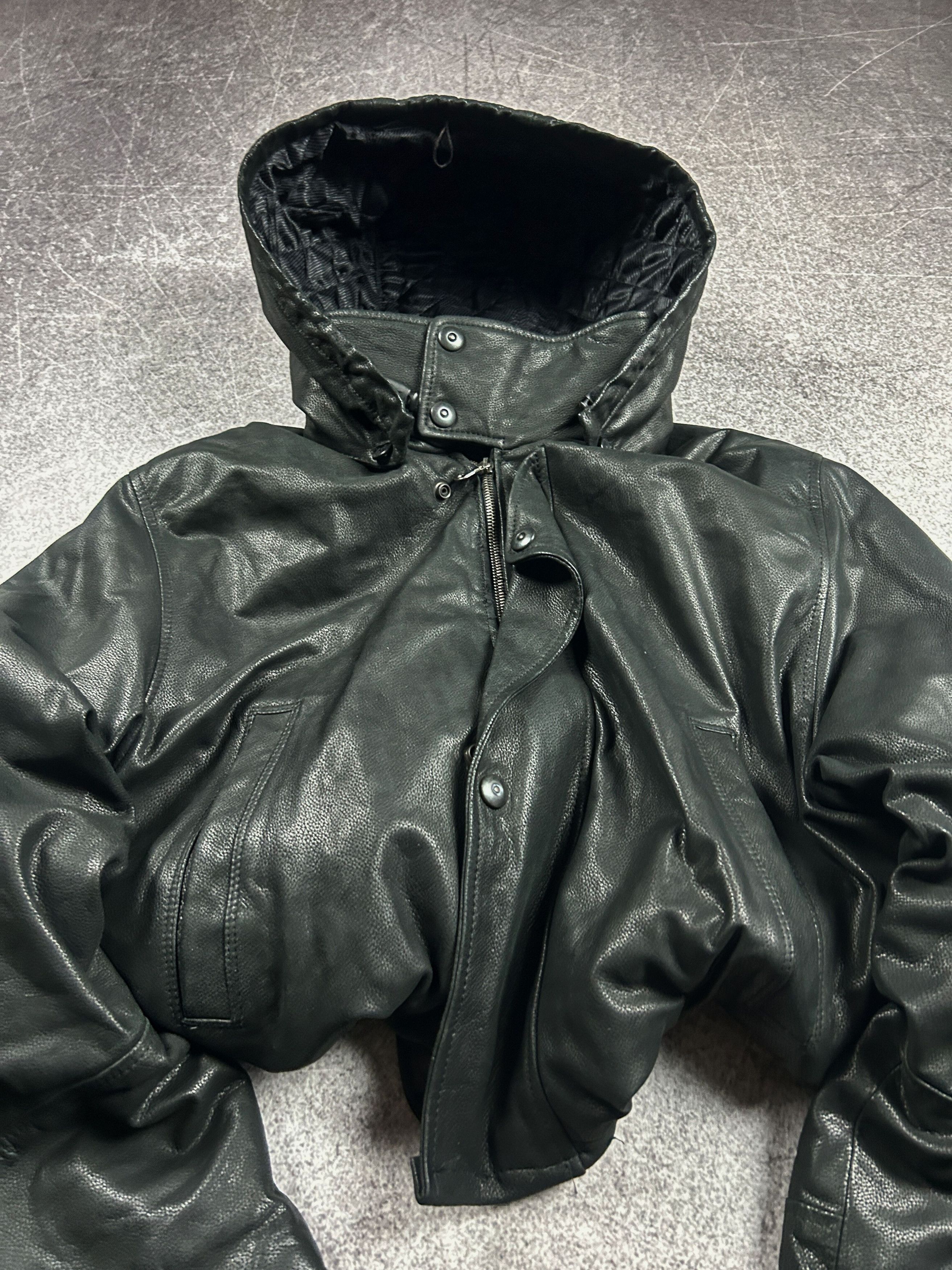 Hysteric Glamour VTG BALENCIAGA OPIUM CARTI STYLE CROPPED LEATHER JACKET Y2K Size US L / EU 52-54 / 3 - 5 Thumbnail