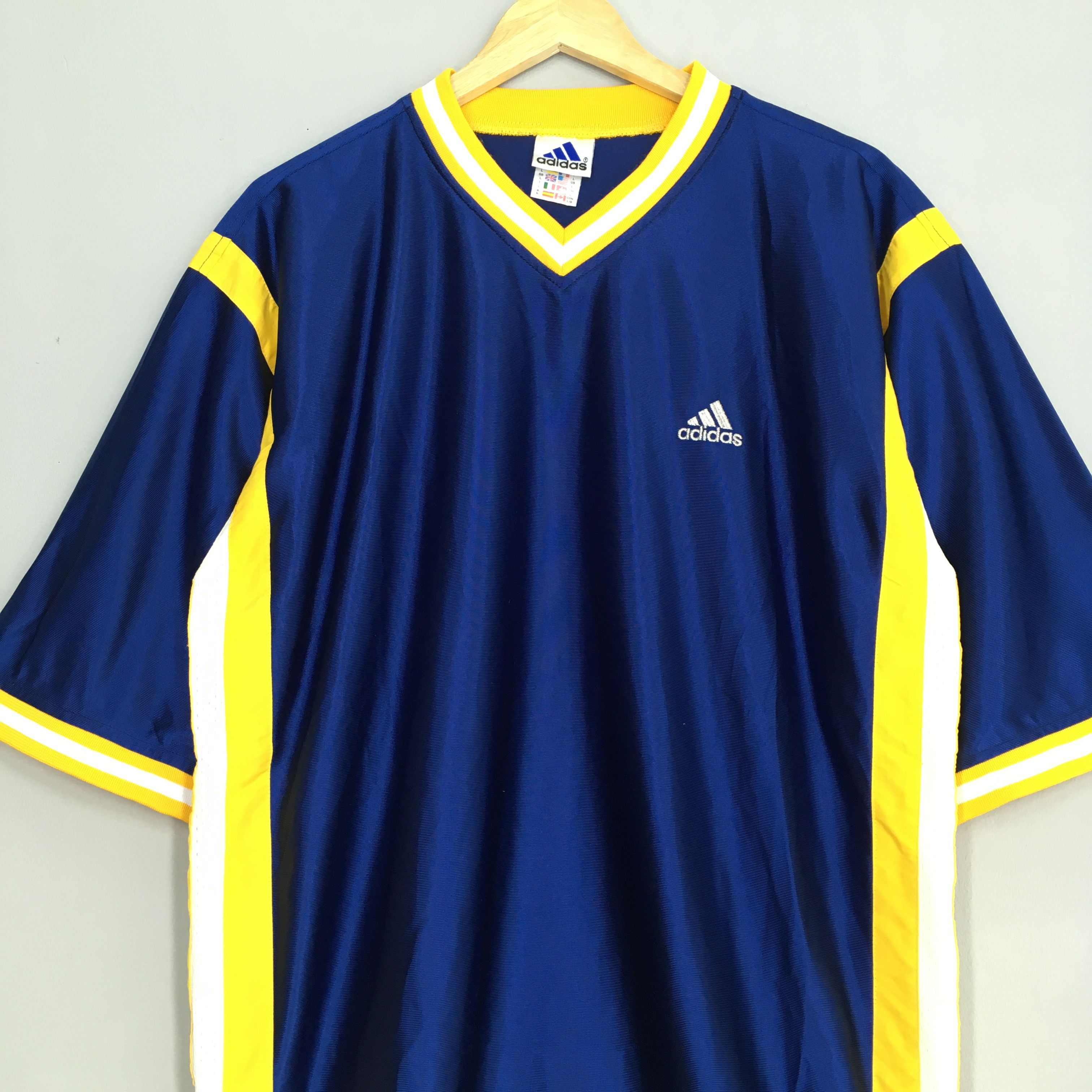 Adidas × Sports Specialties Vintage 90's Soccer Adidas Equipment Blue Jersey Large Size US L / EU 52-54 / 3 - 2 Thumbnail