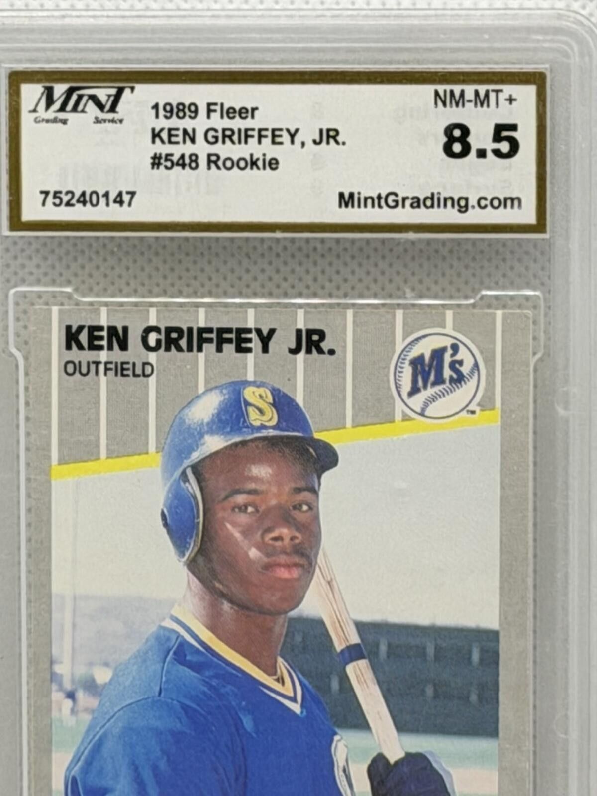 Golf le Fleur 1989 Fleer Ken Griffey Jr. #548 Rookie Baseball Card Graded Size ONE SIZE - 7 Thumbnail