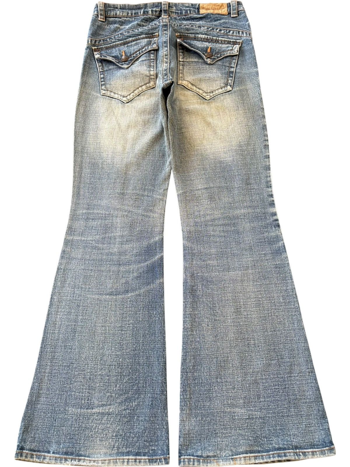 Hysteric Glamour Vintage Japanese Brand Distress High Rise Flare Jeans Size 32" / US 10 / IT 46 - 2 Thumbnail