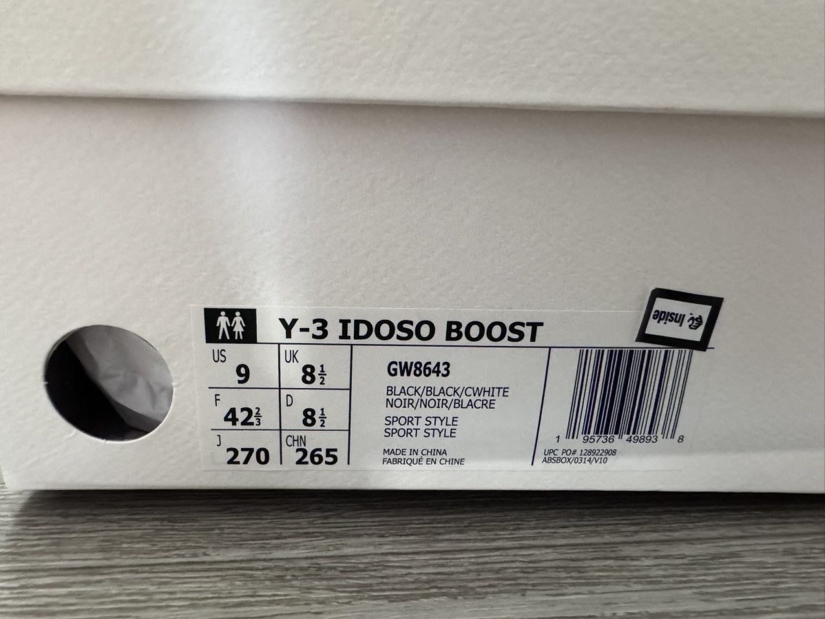 Y-3 Y-3 Idoso boost men sneakers size 9 NEW Size US 9 / EU 42 - 16 Thumbnail