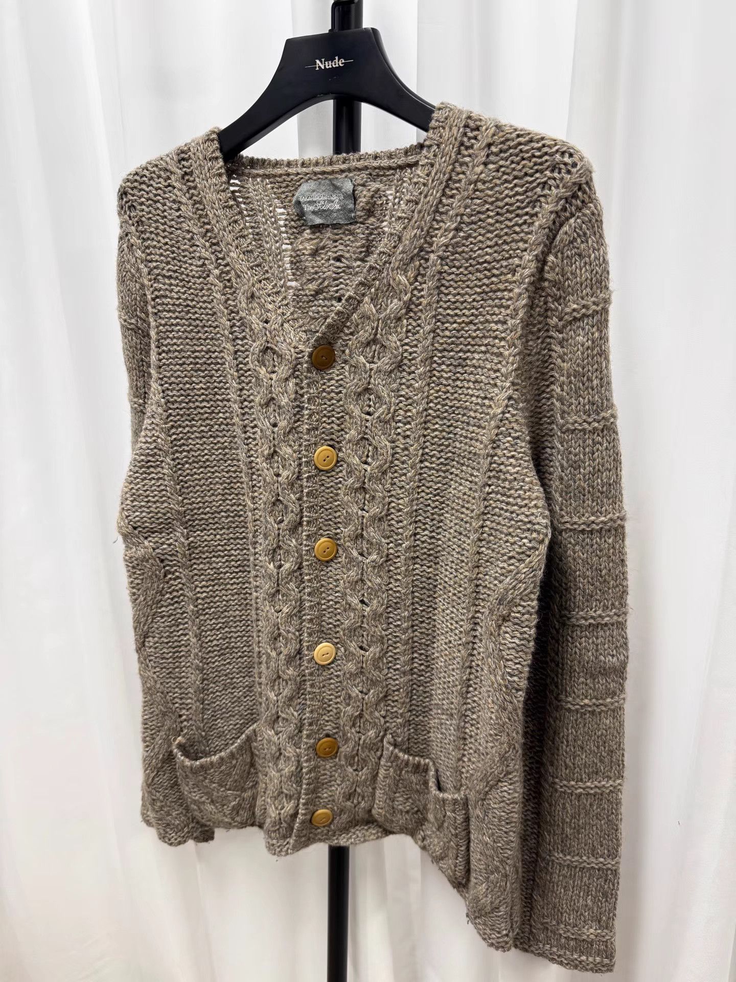 Takahiromiyashita The Soloist. Takahiromiyashita The Soloist Chunky Cable Knit Cardigan K20 Size M / US 6-8 / IT 42-44 - 2 Thumbnail