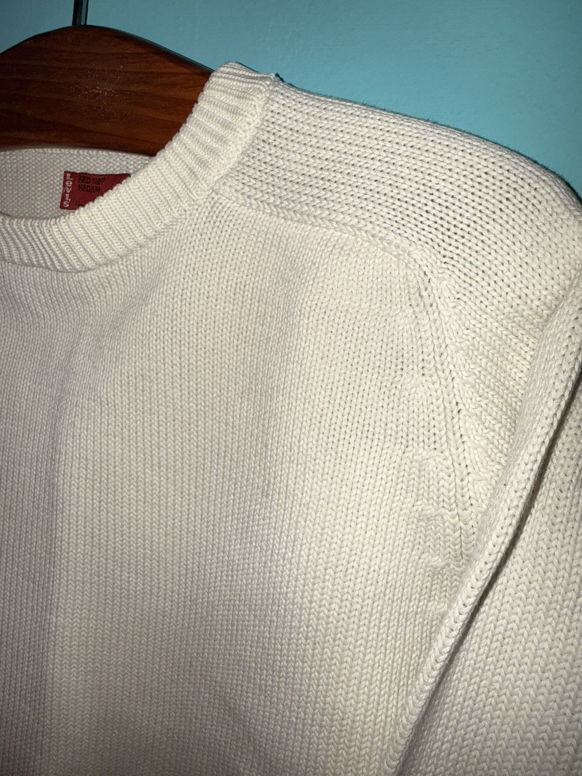 Levi's Vintage Clothing Pristine Vintage Levi’s Red Tab Cream Knit Sweater Medium Size US M / EU 48-50 / 2 - 6 Thumbnail