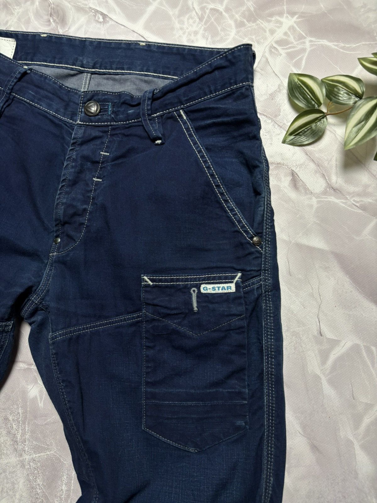 G-Star G Star Raw Biker Denim 3D Slim Mens Jeans 34 x 33 Size US 34 / EU 50 - 4 Thumbnail